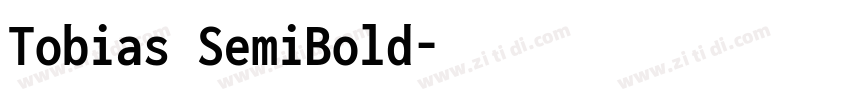 Tobias SemiBold字体转换